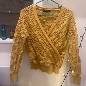 Cropped Yellow Sweater